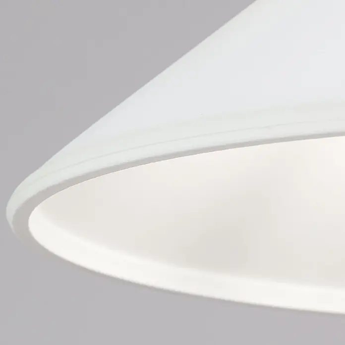 Orion Leuchten Hängelleuchte Grados Braun H 13 cm -  - Weißer, mattierter Lichtdiffusor, von unten gesehen, der weiches Licht abgibt.