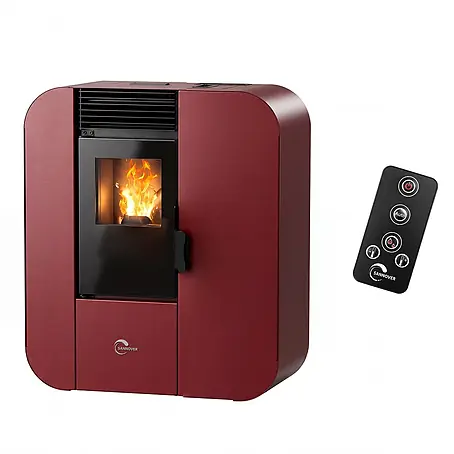 Pelletofen Slim Astral 9,4 kW Bordeaux Sannover