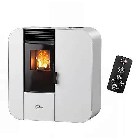 Pelletofen Slim Astral 13,8 kW Weiß Sannover