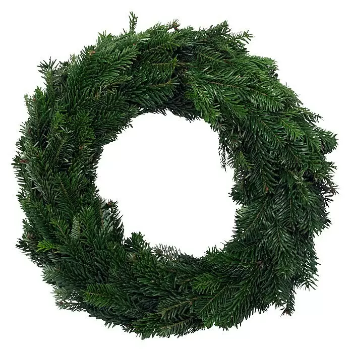 Piardino AdventskranzNordmanntanne, Durchmesser: 35 cm, Flach gebunden