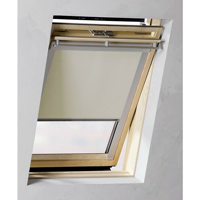 Expo Ambiente Dachfensterrollo SKY (B x H: 77,5 x 136,2 cm, Creme, Verdunkelung)