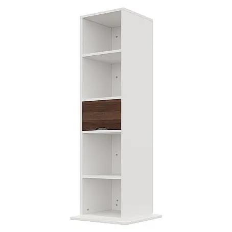 SONNENH Dreh-Spiegelschrank 45 x 45 x 168 cm, Weiß