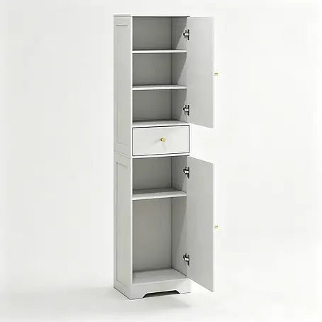 SONNENH Hochschrank 40 x 29,5 x 170 cm, Weiß