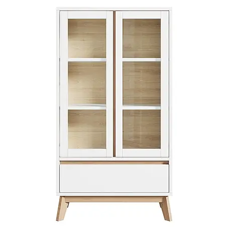 SONNENH Vorratsschrank 80 x 40 x 150 cm, Weiß