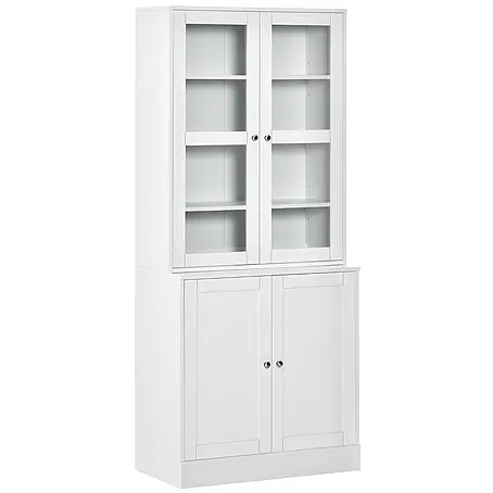 SONNENH Mehrzweckschrank 76 x 40 x 178,5 cm, Weiß