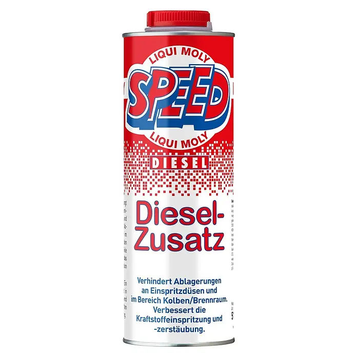 Liqui Moly Dieselzusatz Speed - 1 l - Rote und weiße Liqui Moly Speed Diesel Zusatzdose zur Ablagerungsverhinderung und Verbesserung der Kraftstoffeinspritzung.