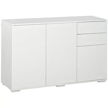 SONNENH Sideboard 117 x 36 x 74 cm, Weiß