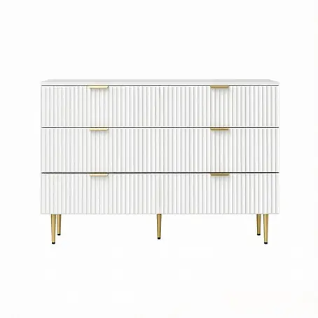 SONNENH Kommode 120 x 40 x 76,5 cm, Weiß