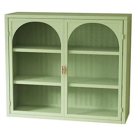 SONNENH Hängeschrank 70 x 23 x 60 cm, 3 Ebenen, Grün