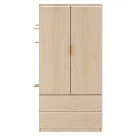 SONNENH Kleiderschrank 70 x 50 x 170 cm, Lochwand, Holzoptik