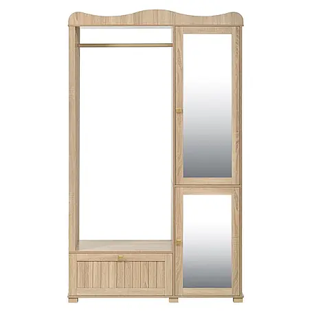 SONNENH Kleiderschrank 115,5 x 38,5 x 194,5 cm, Eichenoptik