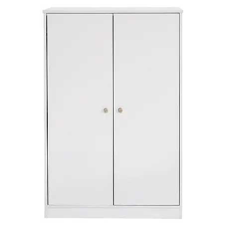 SONNENH Kleiderschrank 80 x 50 x 120 cm, Weiß