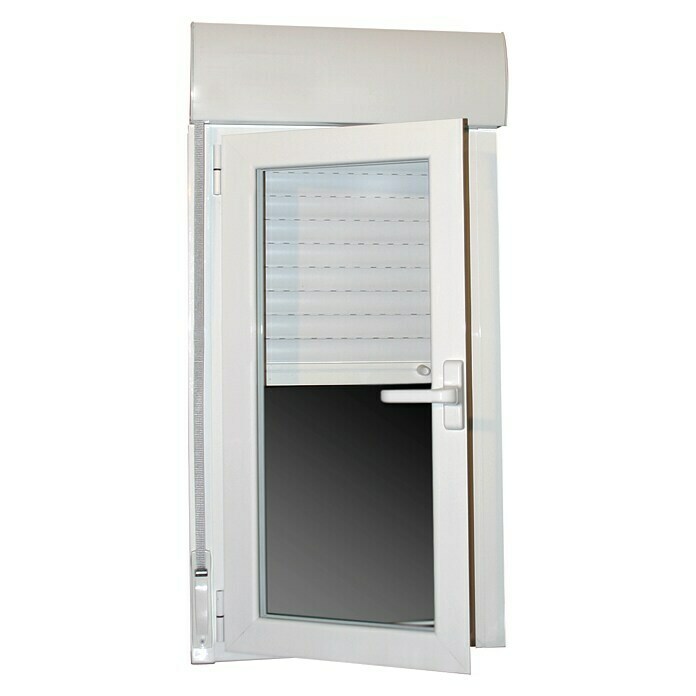 Oknum Ventana de aluminio Practicable (60 x 115 cm, Apertura: Izquierda, Blanco)