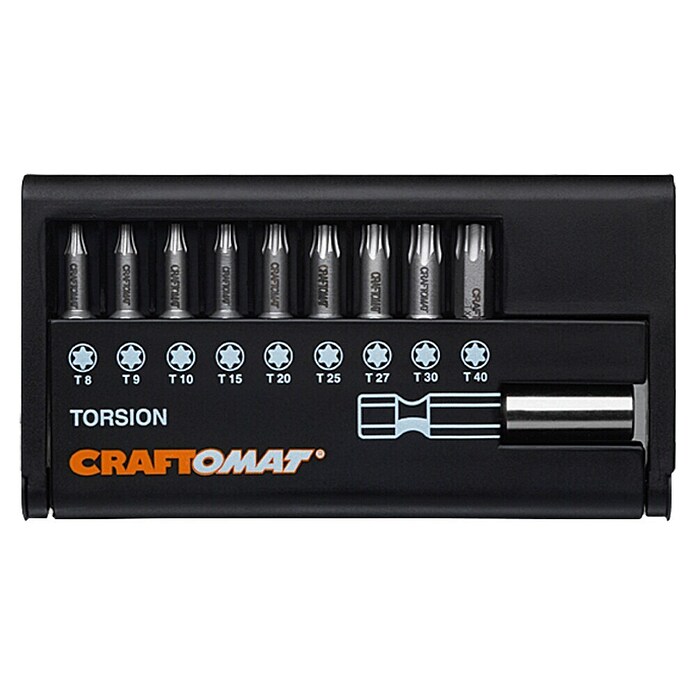 Craftomat Set bitov  (10 -del., Notranji vijaki Torx®) | 2550 - Bits | BCDA - Zubeh Bohrm/Bohrhämmer/Akkumasch | BCD - Maschinenzubehör | BC - Maschinenzubehör | B - Werkz/Masch/Maschzubeh/Auto | BAUHAUS