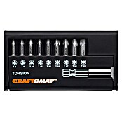 Craftomat Set bitov  (10 -del., Notranji vijaki Torx®) | 2550 - Bits | BCDA - Zubeh Bohrm/Bohrhämmer/Akkumasch | BCD - Maschinenzubehör | BC - Maschinenzubehör | B - Werkz/Masch/Maschzubeh/Auto | BAUHAUS