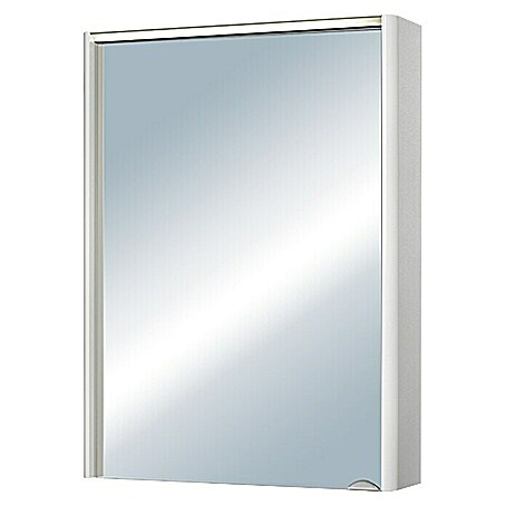 Riva LED-Spiegelschrank (B x H: 50 x 68 cm, Mit Beleuchtung, MDF, Weiß)
