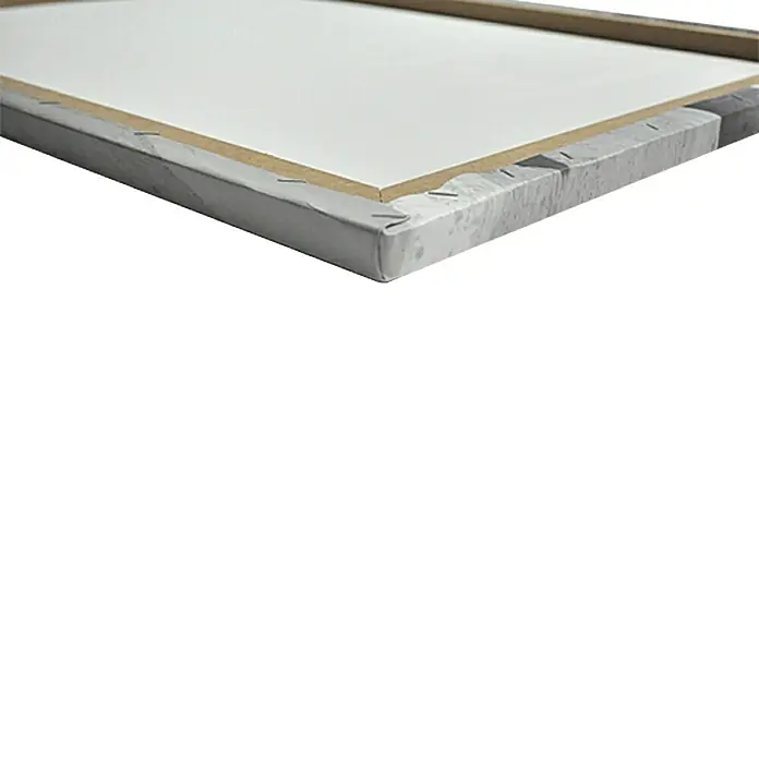 ProArt Young Living Leinwandbild - Seeblick III, B x H: 80 x 60 cm - Nahaufnahme einer Keilrahmenleinwand, die die Leinwandstruktur und den Holzrahmen hervorhebt. Ideal für Künstler und Galerien.