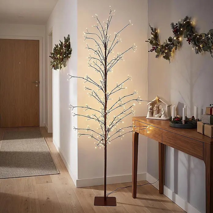LED Baum Innen/Außen Metall Lichterbaum 180 cm Weihnachtsdeko 1170 LED - 