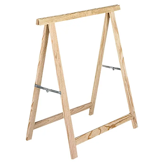 Astigarraga Holzklappbock Standard - Tragkraft: 400 kg, Höhe: 74 cm, Kiefer - Diagonale Ansicht