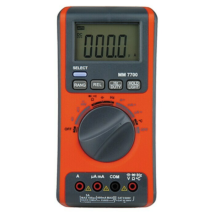 Profi Depot Digitale multimeter MM 7700 (Meetbereik wisselspanning: 0,1 mV - 300 V)