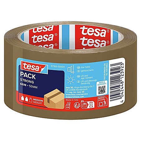 Tesa Packband (Braun, 66 m x 50 mm)