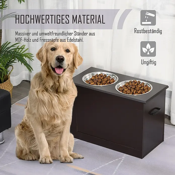 PawHut Napf Espresso 60L x 30B x 41H cm - 