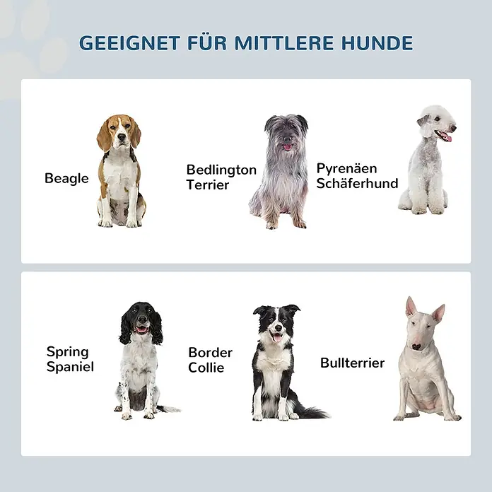 PawHut Futternapf Weiß 58,4L x 30,5B x 25,4H cm - 