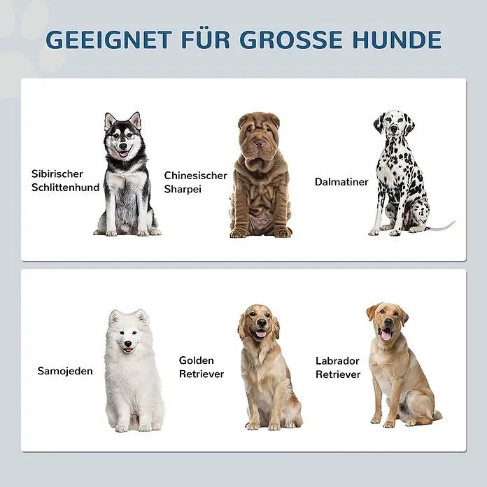 PawHut Futterstation Weiß 60L x 30B x 42H cm - 