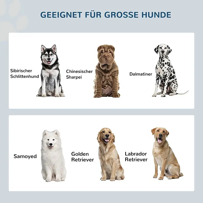 PawHut Futterstation Grau 60L x 30B x 35,5H cm - 