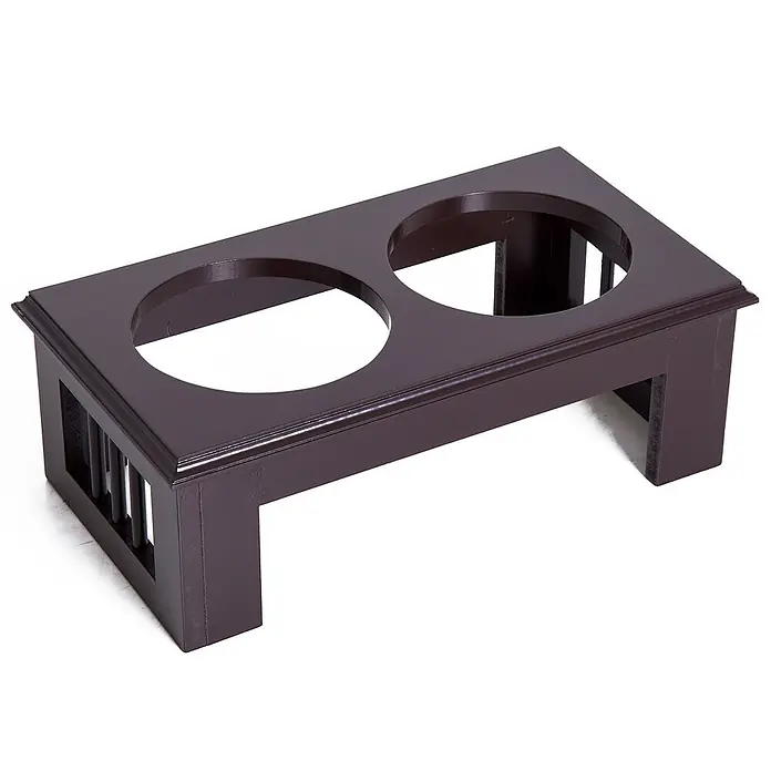 PawHut Futternapf Espresso 44L x 24B x 15H cm - 