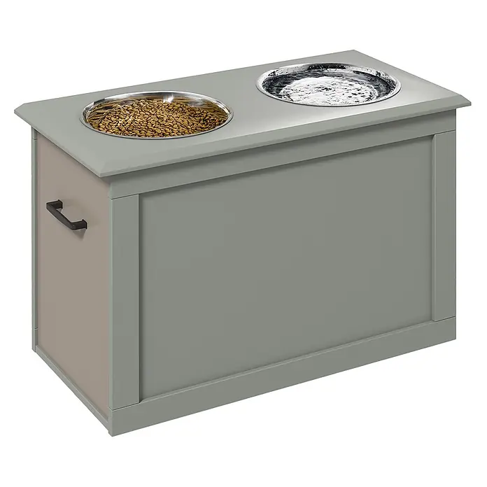 PawHut Napf Grau 60L x 30B x 41H cm - 