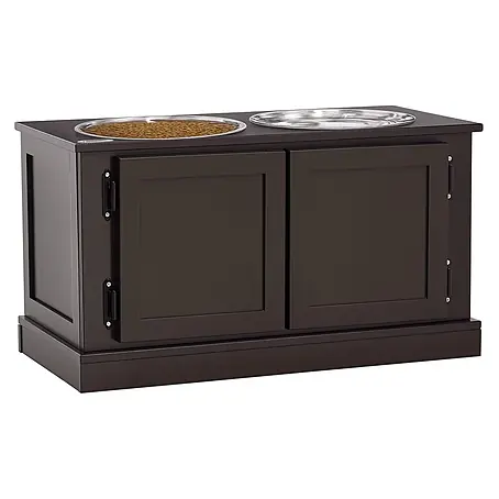 PawHut Hundenapf Kaffee 60L x 30B x 34H cm