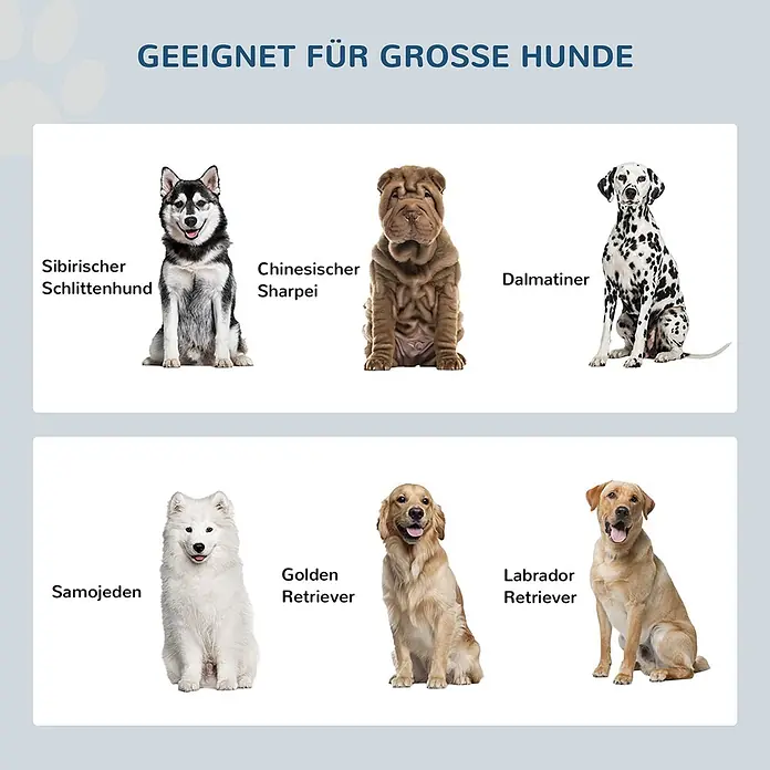 PawHut Futterstation Schwarz 60L x 30B x 35,5H cm - 