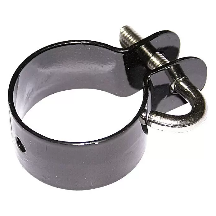 Hadra Zaunschelle - Durchmesser: 40 mm, Schwarz