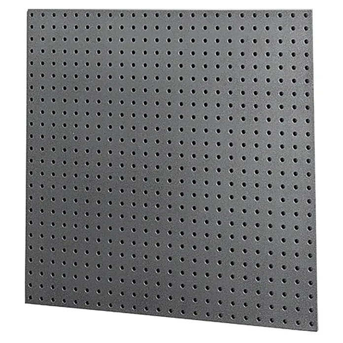 Lochwand-Set - 60 x 60 cm, 2 Stk. - Graue Lochplatte für Werkzeug- und Materialorganisation.