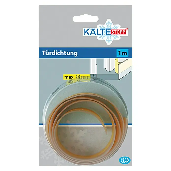 KÄLTESTOPP Türbodendichtung Soft Standard - Transparent, 1 m x 32 mm, Spaltenbreiten bis 19 mm - Türdichtung von Kältestopp, 1m Länge, max. 14mm Spaltabdichtung, ideal zum Schutz vor Zugluft und Wärmeverlust.