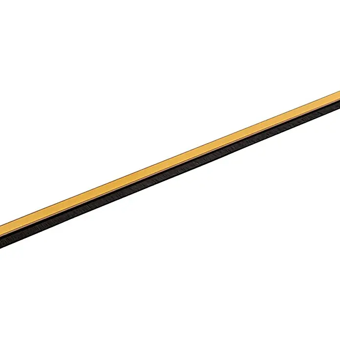KÄLTESTOPP Türbodendichtung Standard - Nussbaum, 1 m, Geeignet für: Zimmertüren - Hier ist ein Streifen selbstklebendes Bürstendichtband, ideal zum Abdichten von Türen und Fenstern gegen Zugluft und Staub.