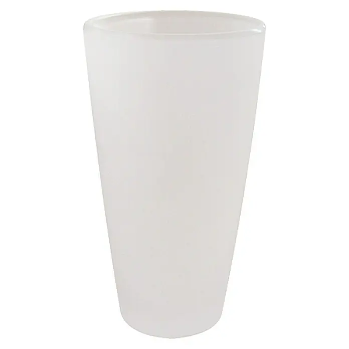 Tesa Ersatz-Zahnputzglas - 80 x 124 mm - Schlichtes, weißes Trinkglas.