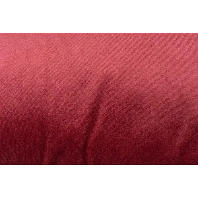 Dekokissen & Decken-Set Prisma 125 - 2 -tlg., Rot/Gold - Sattes burgunderrotes Samtgewebe mit weicher, luxuriöser Textur und sanften Falten.