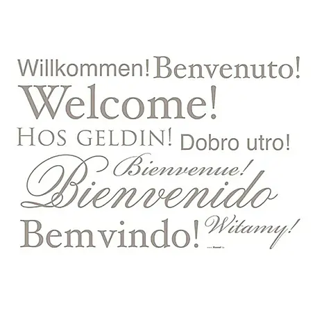 Komar  Dekosticker Welcome