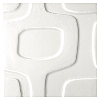 El Barco Wandtegel Pop (20 x 20 cm, Wit, Glanzend)