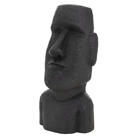 Moai Rapa Nui Kopf 26,5 x 19 x 53,5 cm, Anthrazit