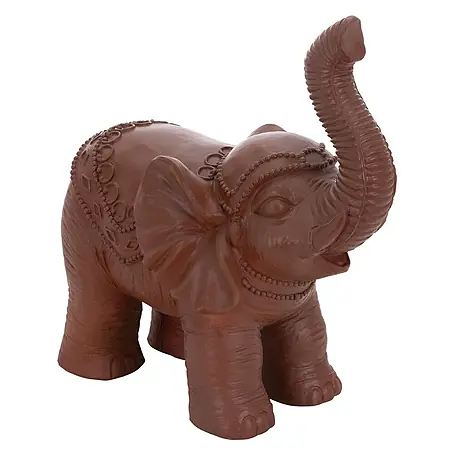 Deko Elefant Figur 36 x 19 x 39 cm, Braun