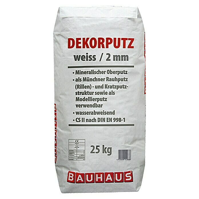 BAUHAUS Dekorputz25 kg, Körnung: 2 mm, Weiß Unknown