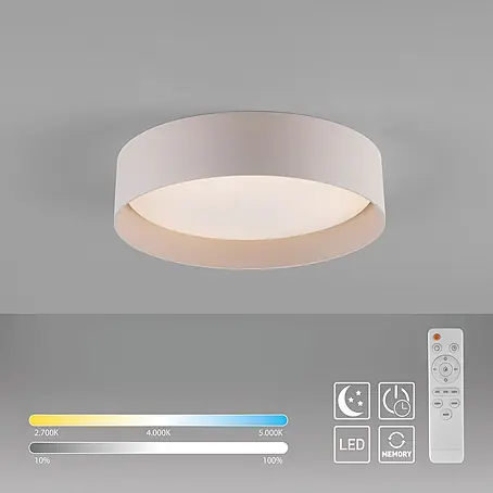 Just Light LED-Deckenleuchte rund Tavoli