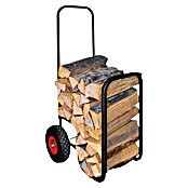 Lienbacher Carro para leña (50 x 48 x 106 cm, Negro)