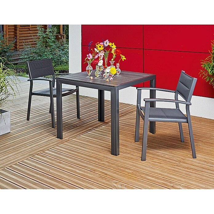 Sunfun Maja Vrtna stolica (Crna, 61 x 58 x 85 cm)
