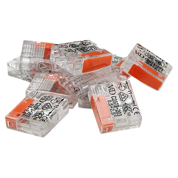 Profi Depot Steckklemmen-Box Kompakt - 150 Stk., 1 mm² - 2,5 mm² - Diagonale Ansicht