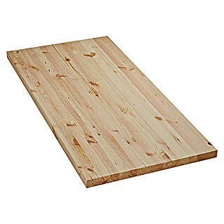 Massivholzplatte (Kiefer, L x B x S: 120 x 60 x 4 cm)