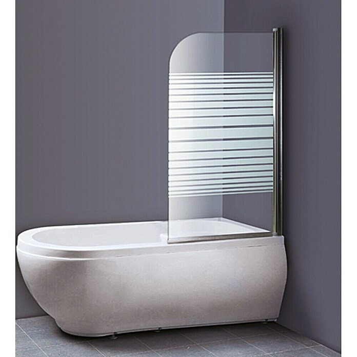 Badopzetscherm Strip (1-delig, 80 x 140 cm, Helder)